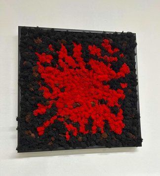 Картина з Моху - 50x50 см - Ягель - 825