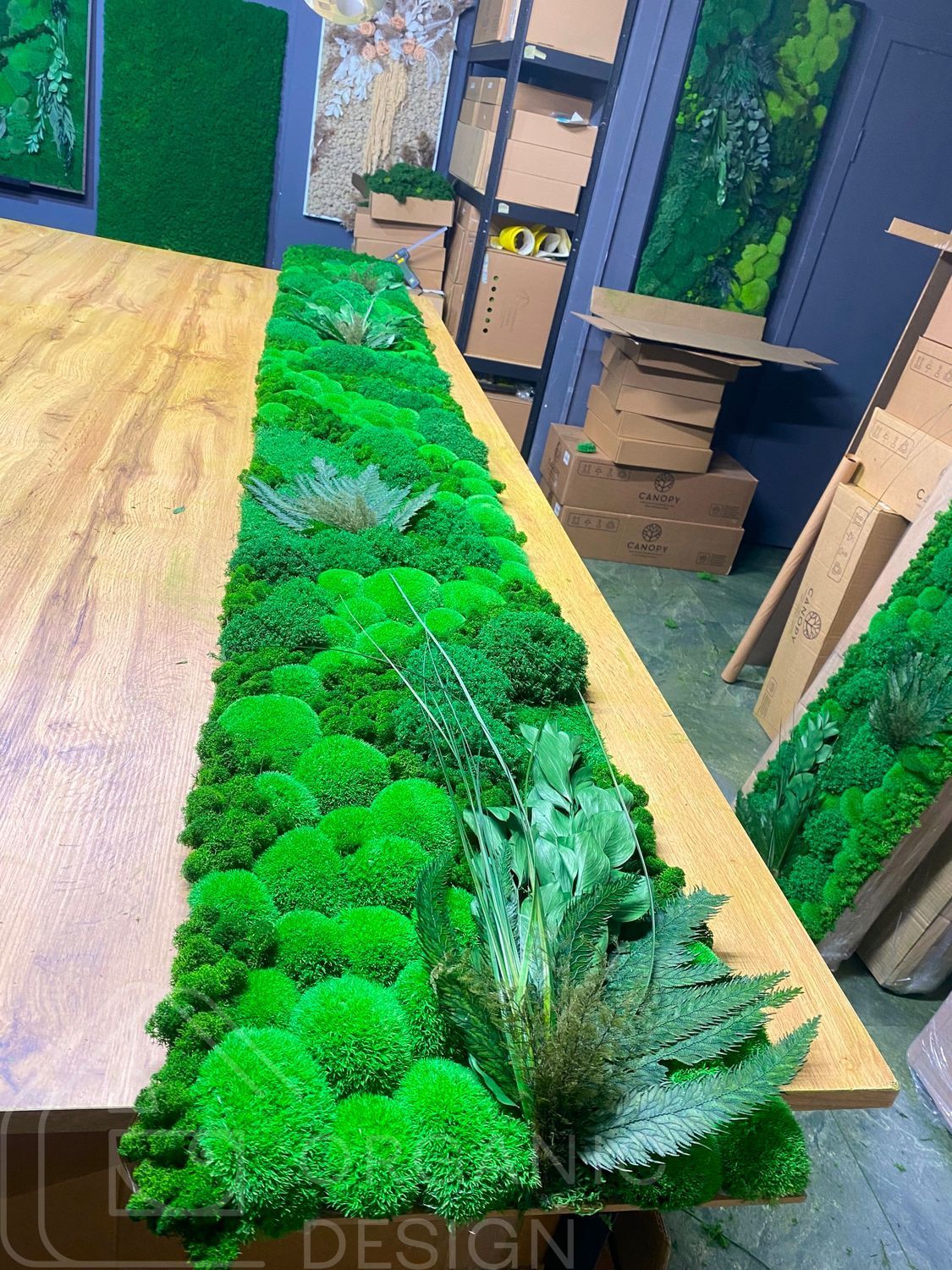 Moss Panel - Nature Green - 150x30 cm