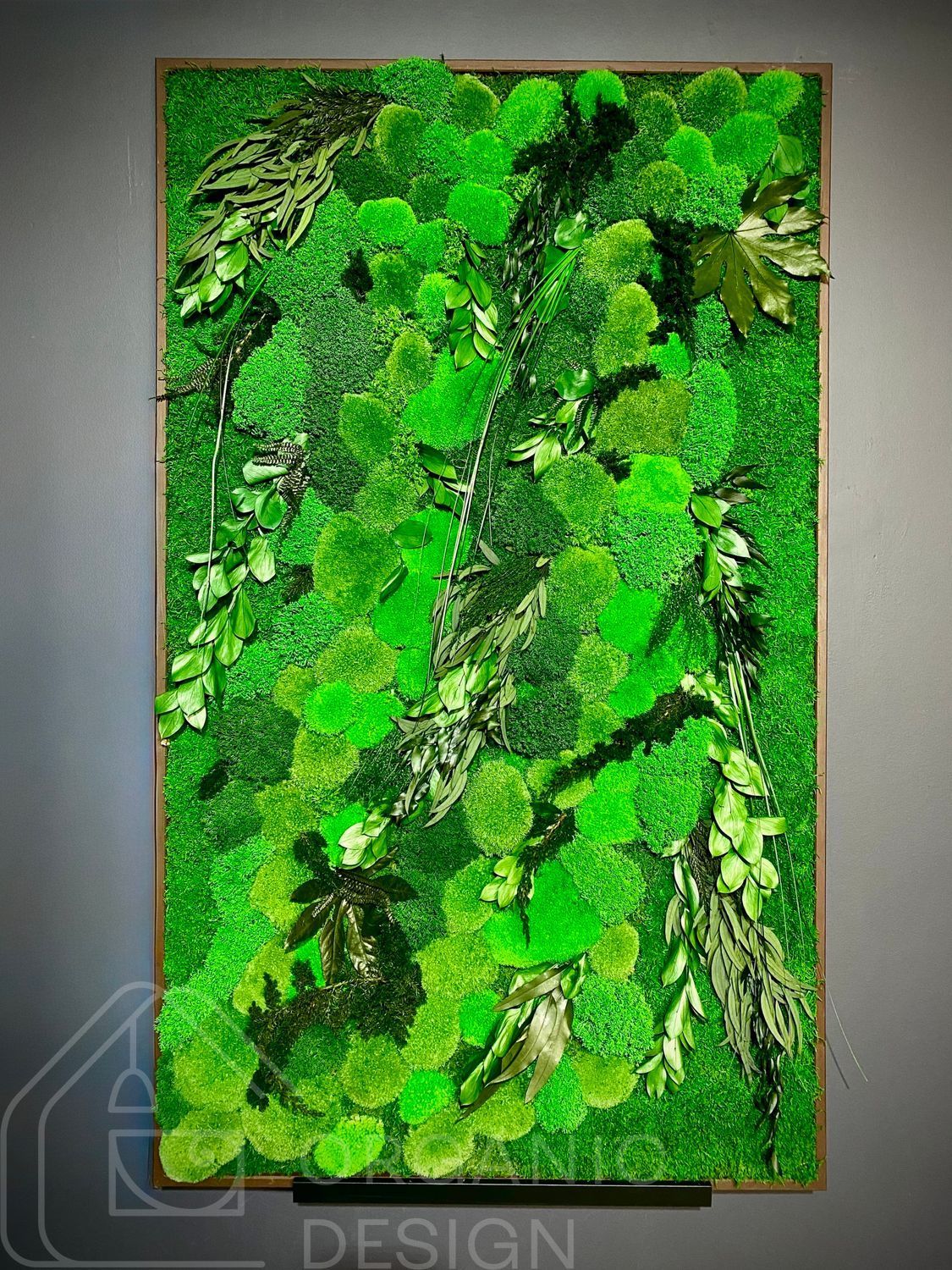 Moss Wall Art - 120x80 cm - Reindeer Moss and Fern - 847