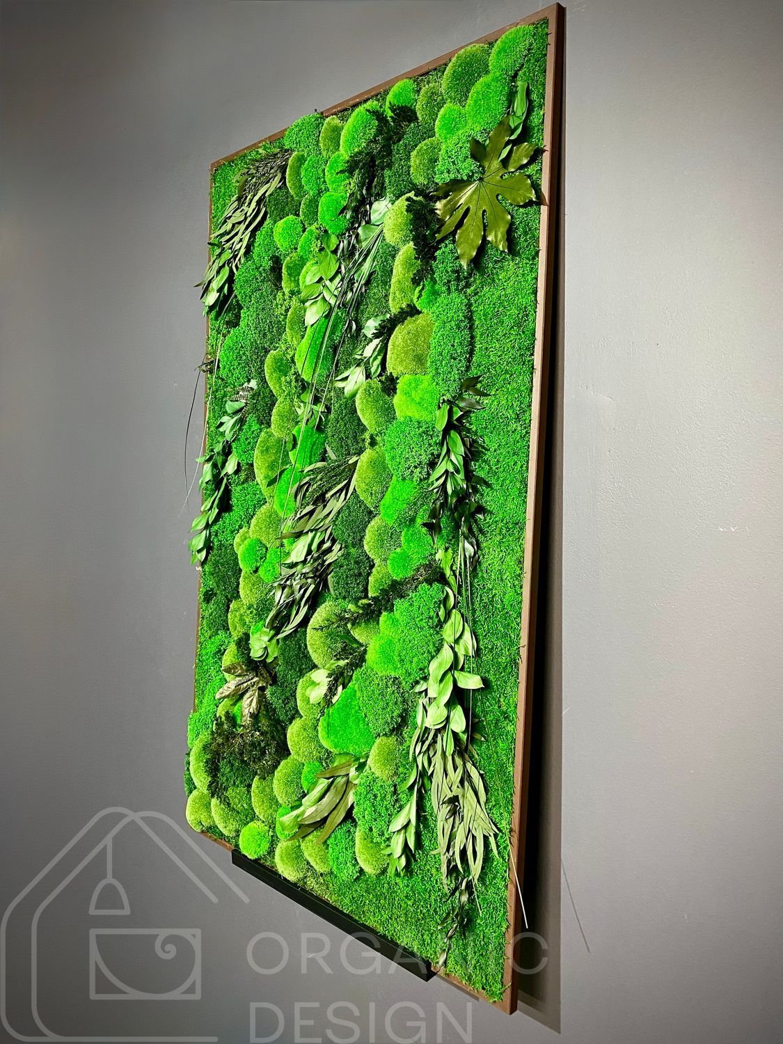 Moss Wall Art - 120x80 cm - Reindeer Moss and Fern - 847