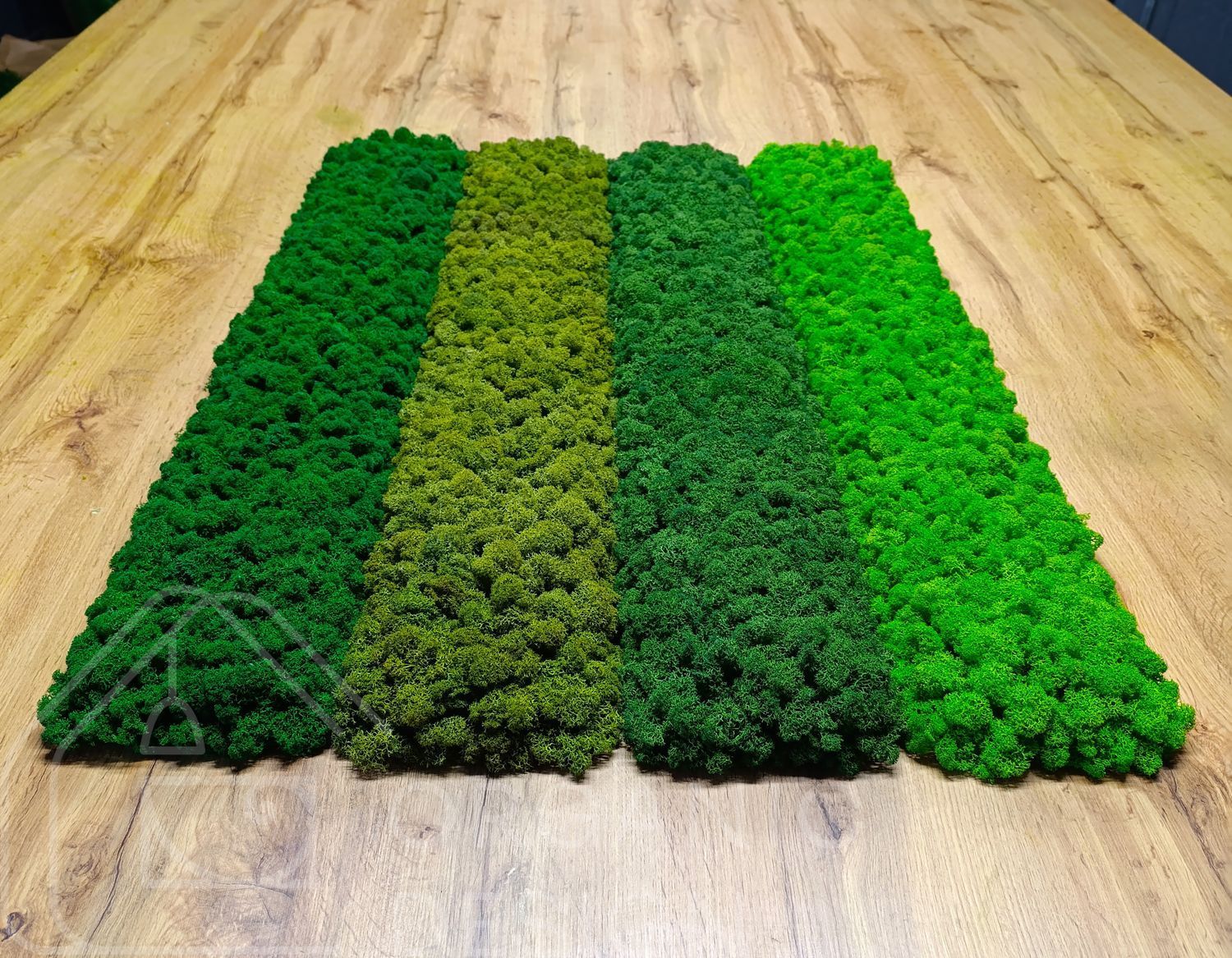 Акустична Панель з Моху - Nature Green - 90x15 см