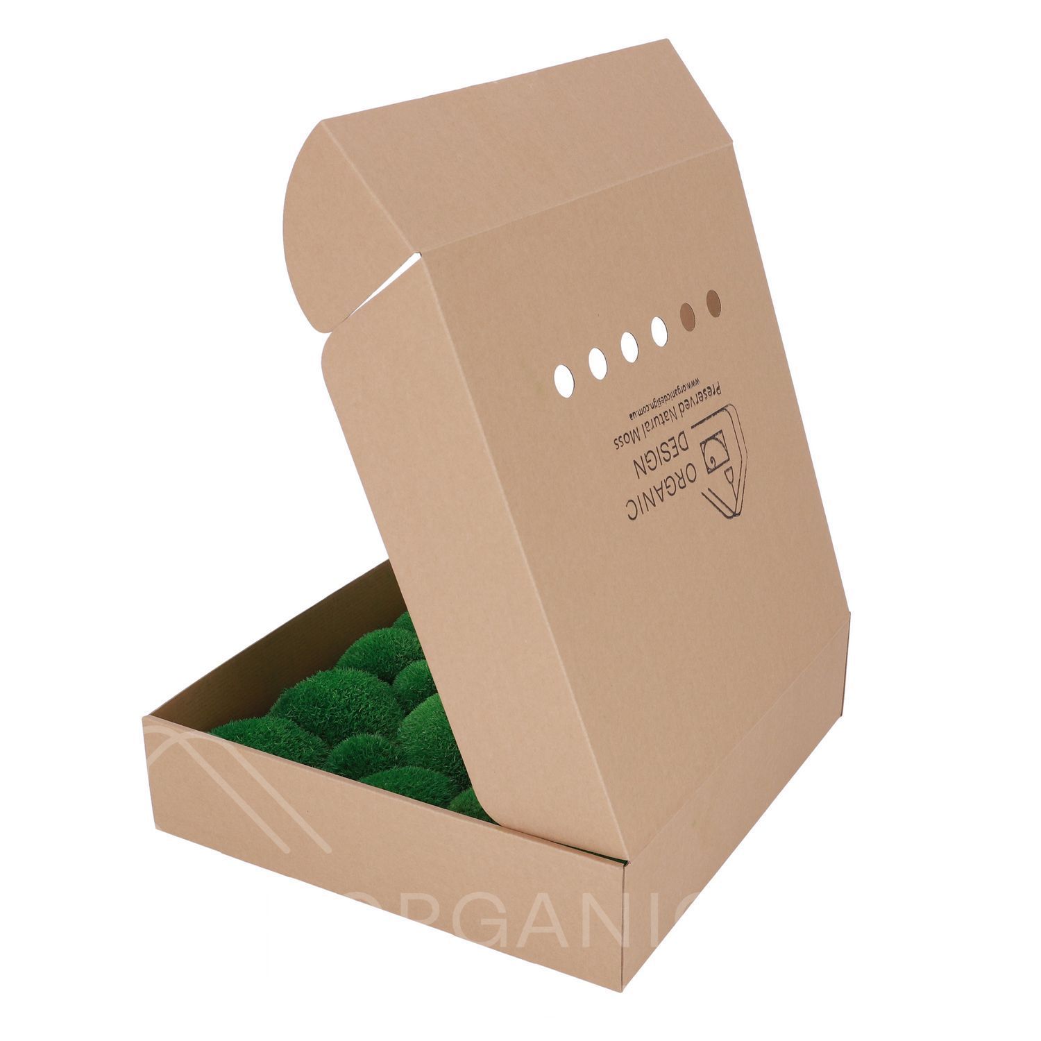 Мох Стабилизированный - Кочка - Nature Green - Коробка 38х37х9 см