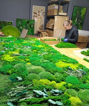 Панно з Моху - Композиція з Моху - 250&times;150 см