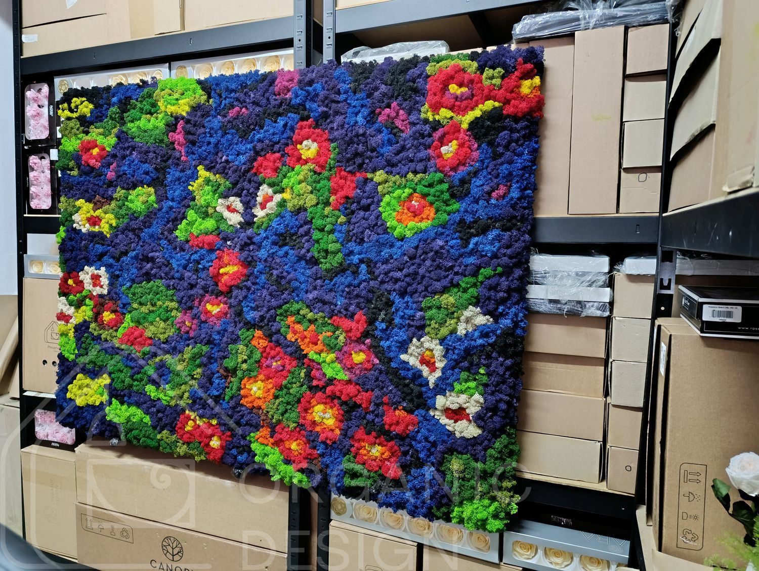 Colored Moss Wall Panel - Reindeer Moss - 120x60 cm