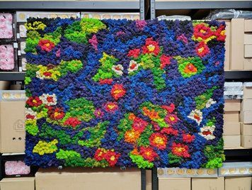 Кольорове Панно з Моху Ягель - 120&times;60 см