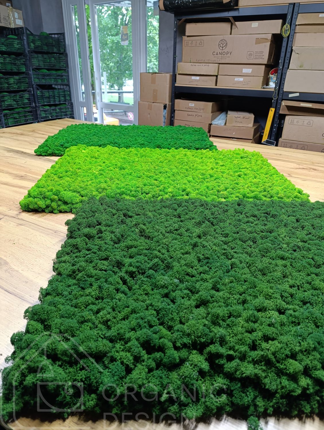 Гибкое Панно из Мха Ягель - 90&times;60 см