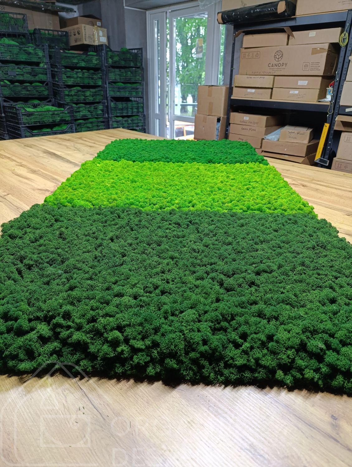 Гибкое Панно из Мха Ягель - 90&times;60 см