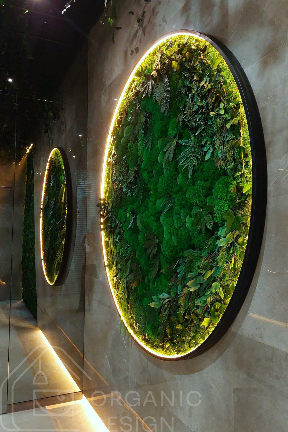 Preserved Moss Panel - Round 200 cm
