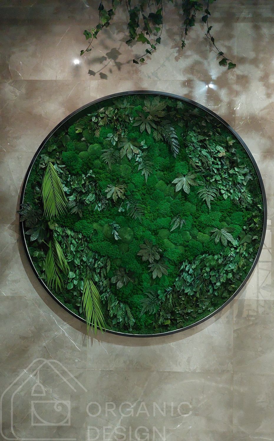 Preserved Moss Panel - Round 200 cm