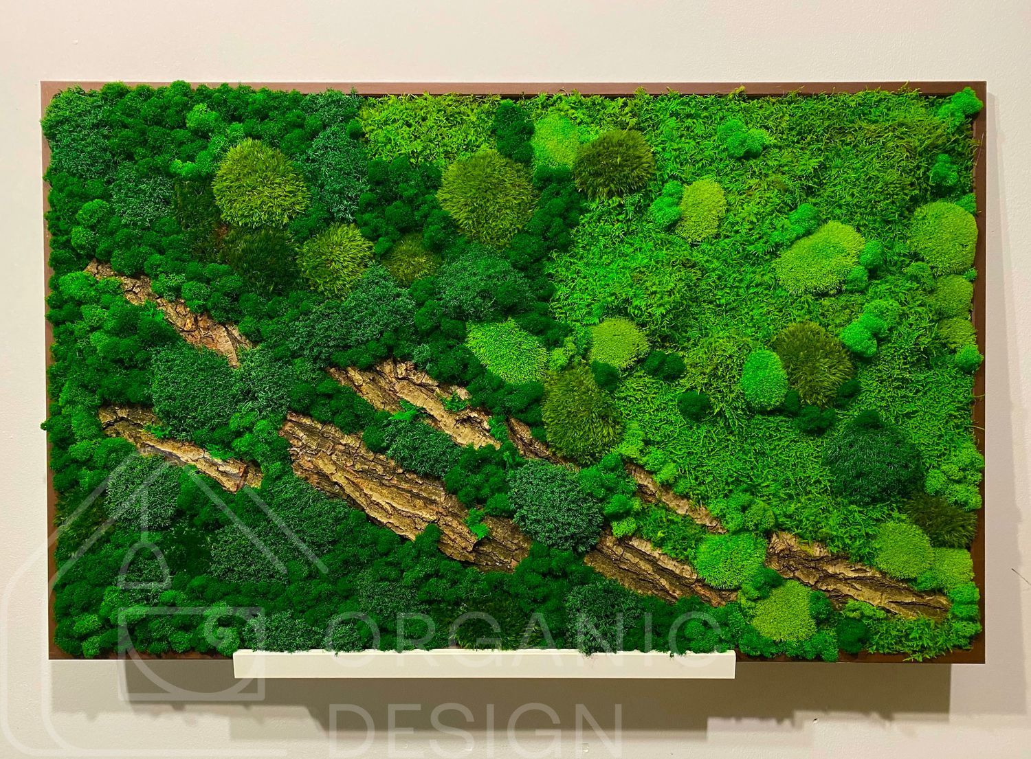 Фитокартина из Мха &mdash; 90x60 см - Ягель и Растения