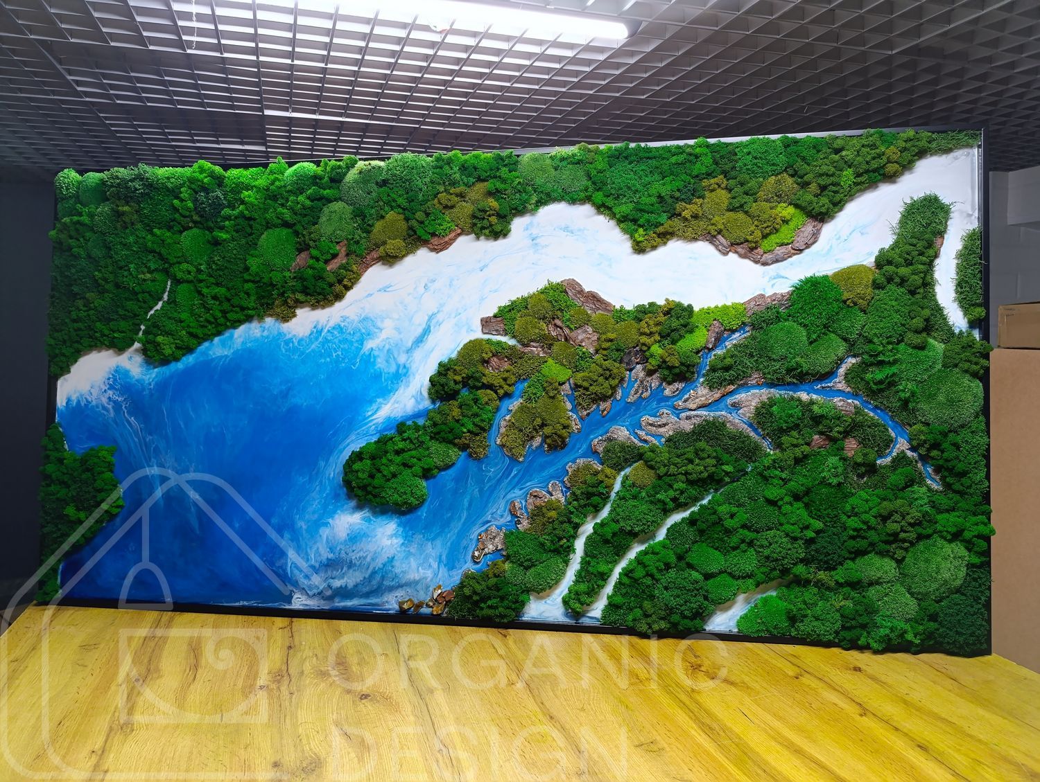 Картина з Моху та Епоксидної Смоли - 180x80 см