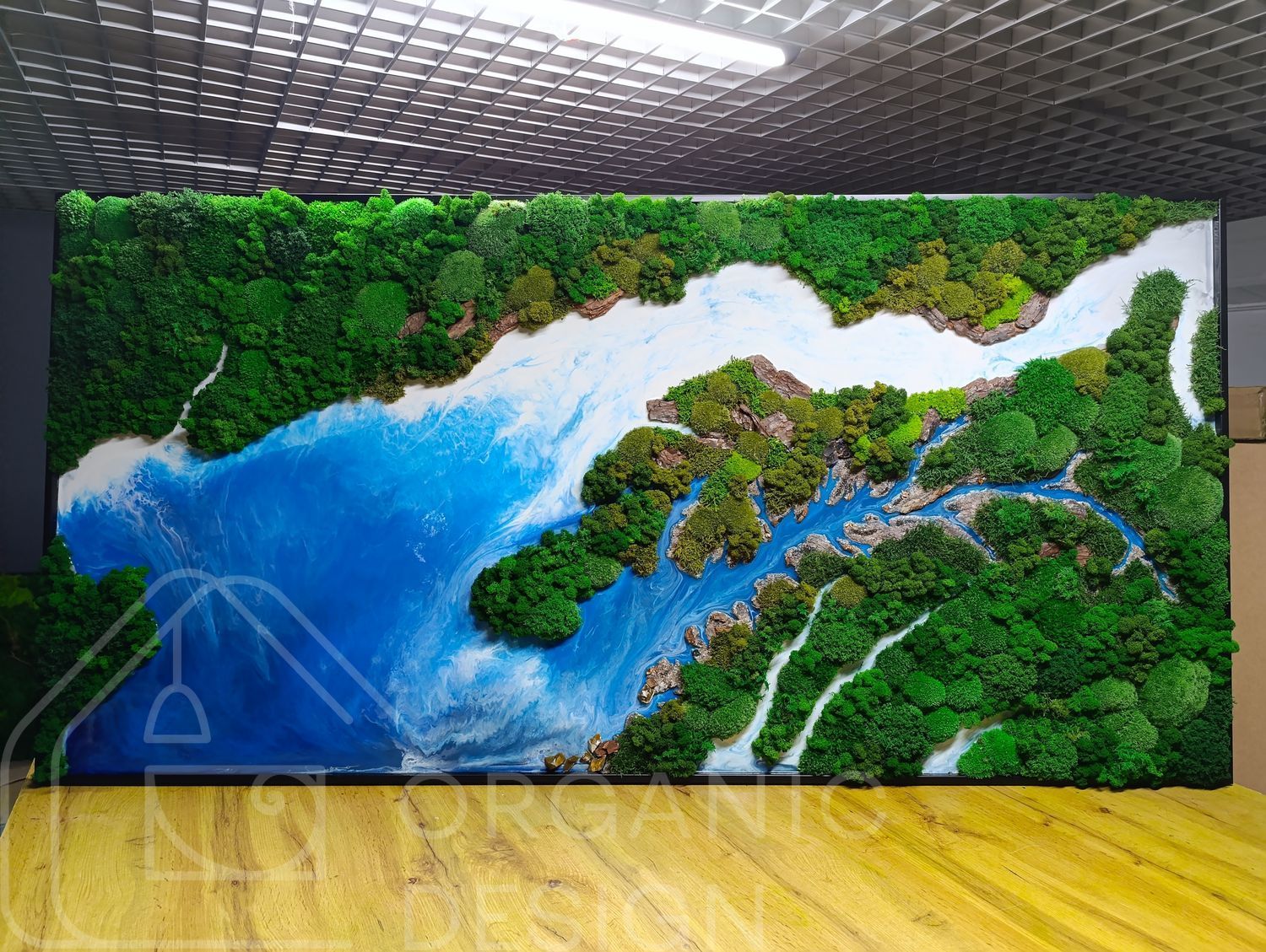 Картина з Моху та Епоксидної Смоли - 180x80 см